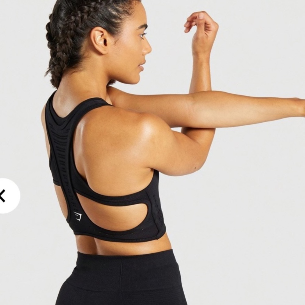 Gymshark Black Flawless Knit Sports Bra